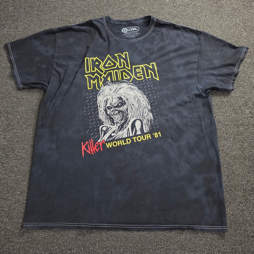 Iron Maiden Killers World Tour 81 Shirt Large Eddie Black Official 2021 Band Tee